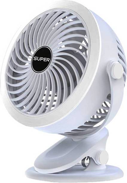 Sampri Rechargeable Lighting & 4-hours Battery Backup Small Pocket, Cooling Mini Hand 3 Speed USB Fan