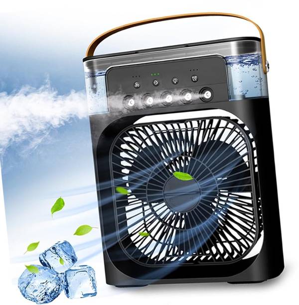 DUJE Portable Cooler Rechargeable Air Conditioner Water Cooler Small AC for Office ,Home Cooling, Summer Fan Evaporative USB Compatible Brush Cleaning 3 Fast Speed Laptop Accessory, USB Cable, USB Air Cooler, USB Air Freshener, USB Fan