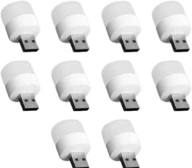 UnV Mini USB Night Lights LED Bulbs Portable USB Atmosphere Lights (Pack of 10) Smart Bulb