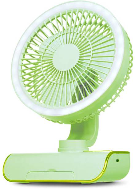 Litanika Portable Tabel Fan, Desk Fan, Cooling Fan - Fan with Light, Gaming USB Fan Rechargable USB Fan, USB Air Cooler