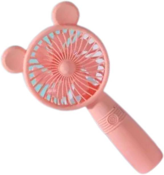 MZ M3 (PORTABLE RECHARGEABLE USB FAN) 3 Speed Mode High Speed with 1200mAh Battery M3 Mobile Stand USB Fan