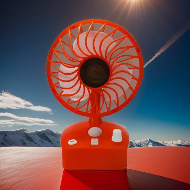 GUGGU Mini Ac Cooler Rechargeable Cool Fan Portable (USB Fan) With LED Light_E387EE Trendy Rechargeable Fan Light Weight Mini Fan_A387A USB Fan