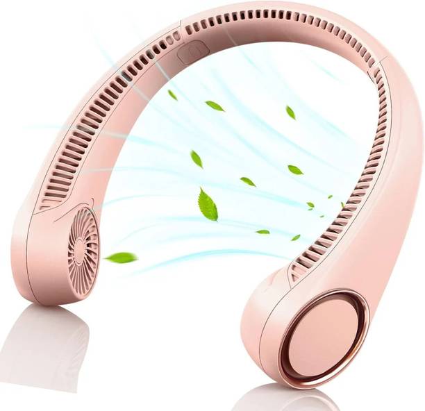 Radhe Neck Fan Bladeless Speeds Battery Operated Personal NF72 Neck Fan Bladeless Usb Cooler 25 USB Fan