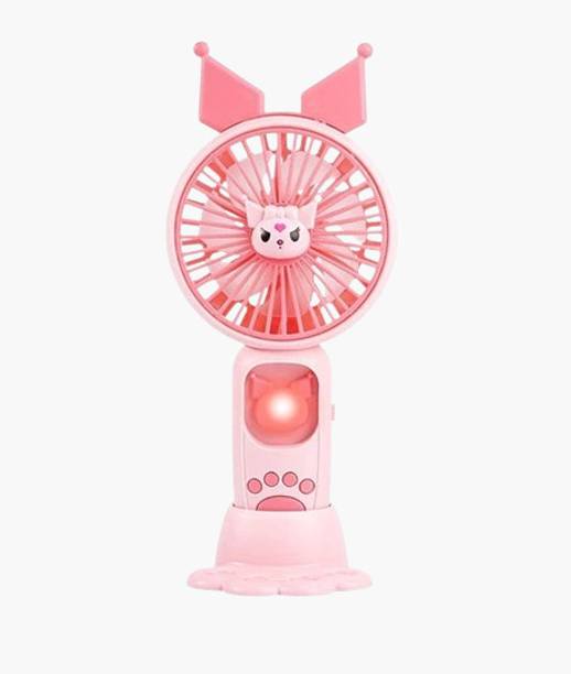 Melbon S087 Mini Portable Hand Fan USB Rechargeable - Powerful with Mobile Stand S087HandFan USB Fan