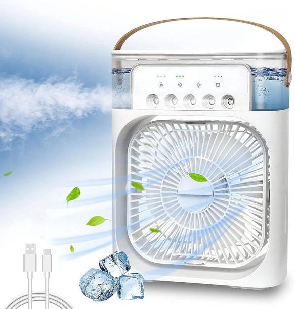 NUVASA USB Air Cooler USB Mist Fan with 5-Hole Spray | Quiet & Portable Cooling for Home/Office USB Air Cooler, USB Fan