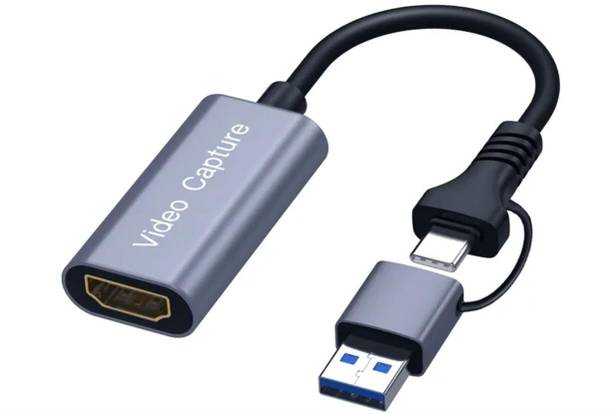 VOOCME Video Capture Card 4K Cam Link Card HDMI to USB USBC Capture Card Card Reader