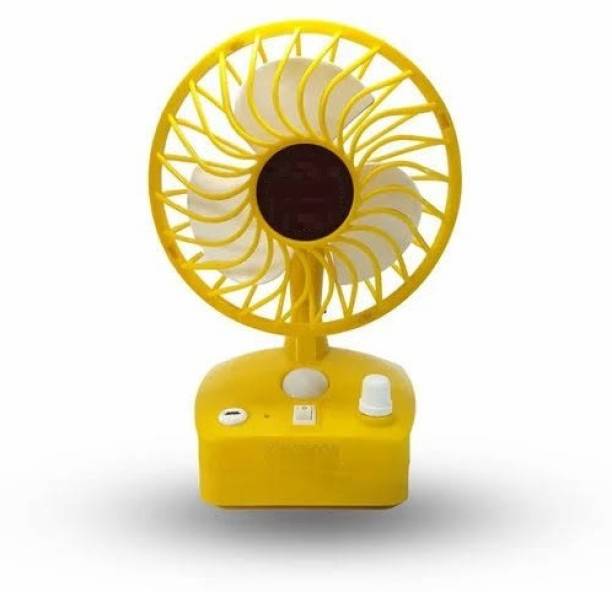 JAIN ELECTRONICS Cooler Electric Mini Portable USB Table Fan Air Turbine Handy Rechargeable LED Office Indoor Outdoor Fan High Speed Cooler Home Car kitchen Desk Travel Lamp USB Fan