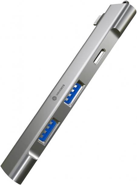 Orionis OR-HB2C 4-in-1 High-Speed USB Hub | USB 3.0 + 2.0 + Type-C Adapter Slim & Durable Aluminium Body | Plug & Play for Laptop, PC, MacBook, and More USB Hub
