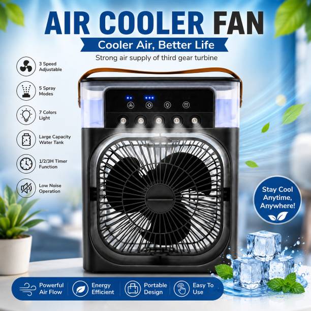 kanhajoy Portable Air Cooler Fan with Mist Spray ACF-01 USB Air Cooler