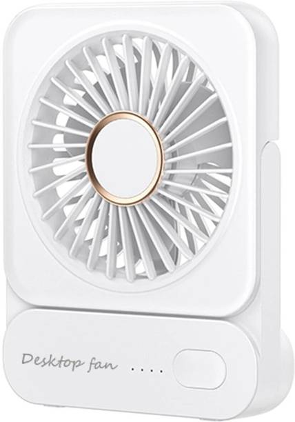 Gaiatop Mini Desktop Fan,2000mAh Battery Rechargeable Small Table Fan with 3 Speed Strong Wind Ultra Quiet Portable Desk Fan Usb Charging Personal Fan for Office USB Fan