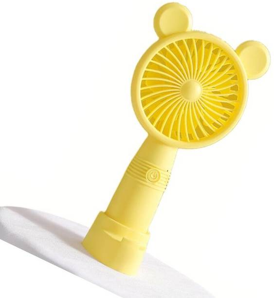 MZ M3 (RECHARGEABLE PORTABLE USB FAN) 3 Speed Mode High Speed with 1200mAh Battery with Mobile Stand USB Fan