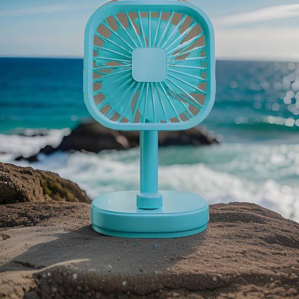 FRONY Mini Ac Cooler Rechargeable Flow Fan Portable (USB Fan) With LED Light_III491 Flow_Fan_2WID491 USB Fan