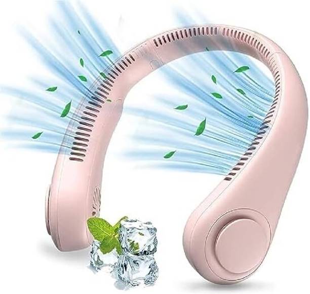 Spkd Battery Operated, Personal Bladeless Fan Rechargeable USB Neck Fan Hands-Free Cooling Fan USB Fan USB Fan