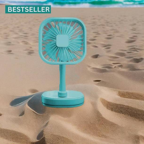 Clairbell Mini Ac Cooler Rechargeable Flow Fan Portable (USB Fan) With LED Light_HOH342 Flow_Fan_4DOU342 USB Fan