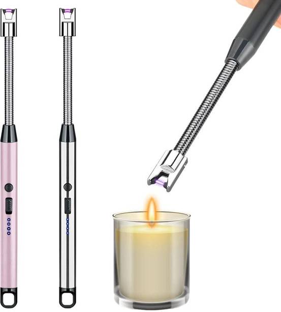 sitaram Stainless Electric Rechargeable Gas Lighter/Plasma Lighter Flameless Stainless Electric Rechargeable Gas Lighter/P(1 i piece ) USB Charger