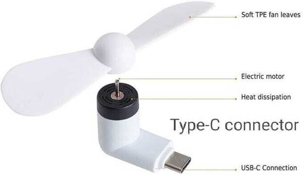 SGM Type-C Personal USB Mini Fan 212 for Android Cell Phones USB mini Fan most selling Type-C portable mini fan 212 gadget for all mobiles USB Fan