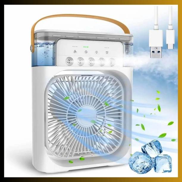 ARTIKA Portable USB Mini Air Cooler Fan with Mist Spray & 3 Speed Modes -10 Portable USB Mini Air Cooler Fan with Mist Spray & 3 Speed Modes - 10 USB Air Cooler