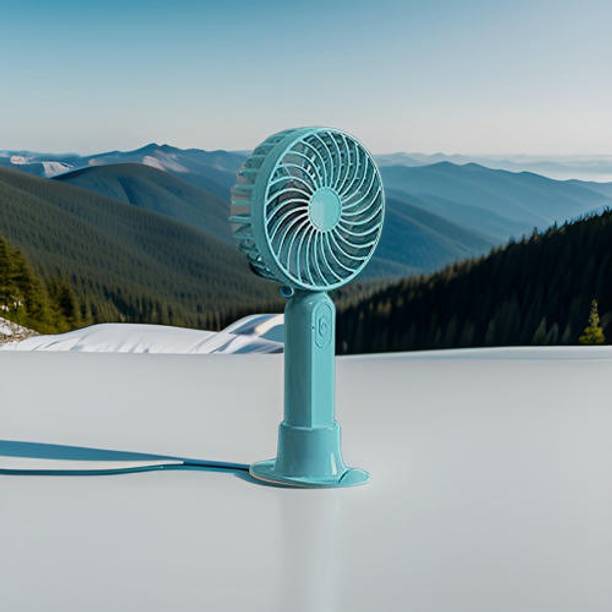 FRONY Mini Ac Cooler Charging Summer Hand Fan Portable (USB Fan) With LED Light_SES454 Summer Fan_RA_6/6_LTC4542 USB Fan