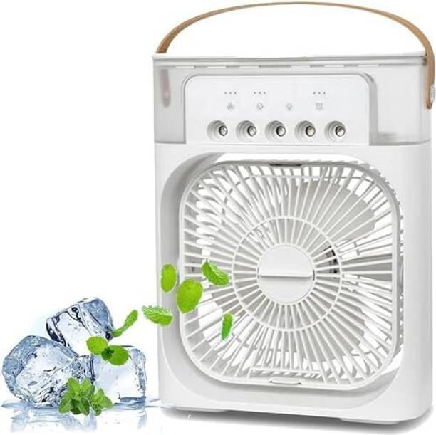 TECKIDO Mini Air Cooler for Room – USB Portable AC Fan with Water Tank ( ) TECMF1PPLWT USB Air Cooler