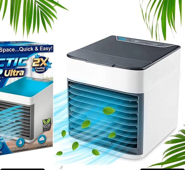 Oblivion Mini Portable Air Cooler Mini Portable Air Cooler with LED Light & Water Fill for Instant Cooling USB Air Cooler