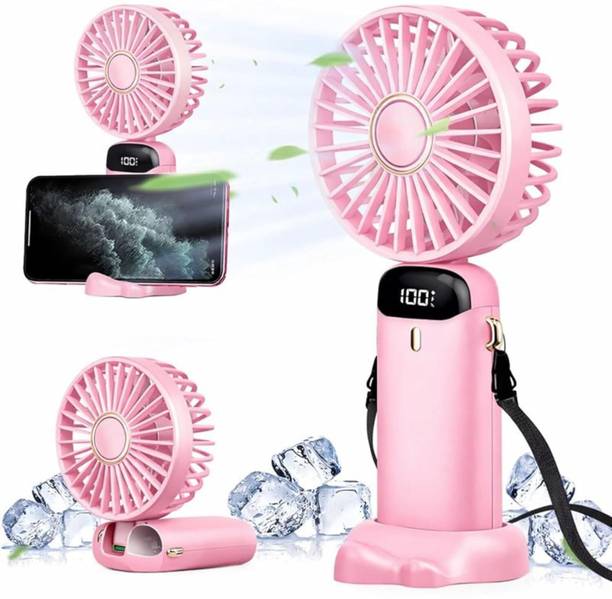 Hokiit Mini Hand Fan,Portable Fan USB Rechargeable Fan ,Small Pocket Fan Mini Portable Hand Fan with 5 Speed & 1800 mah battery USB Fan USB Fan