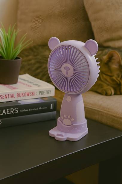 WOYR 3 Speed Portable Fan Rechargeable with stand|Small Fan Portable Fan Rechargeable Fan