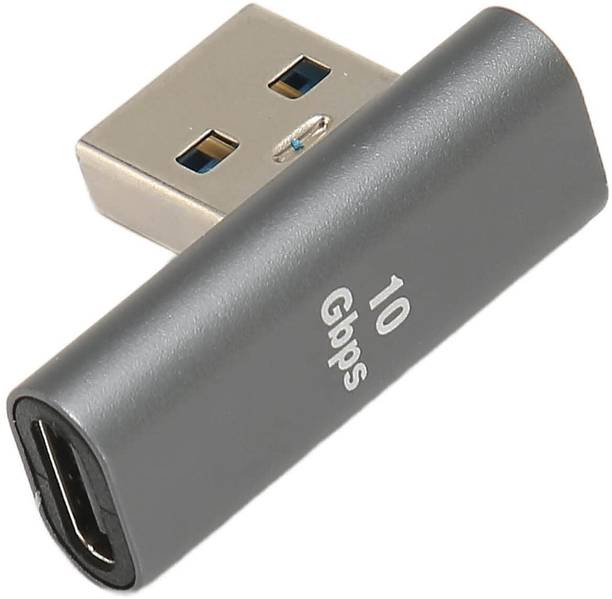 RuhZa USB A Male to Type C Female Right Angle Coupler 10Gbps 90°USB 3.1 to USB C Adapter HDMI Connector