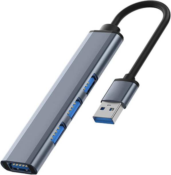 Henture Aluminium USB Hub Compatible for PC, MacBook, Mobile 3.0 USB Hub 3.0 USB Hub