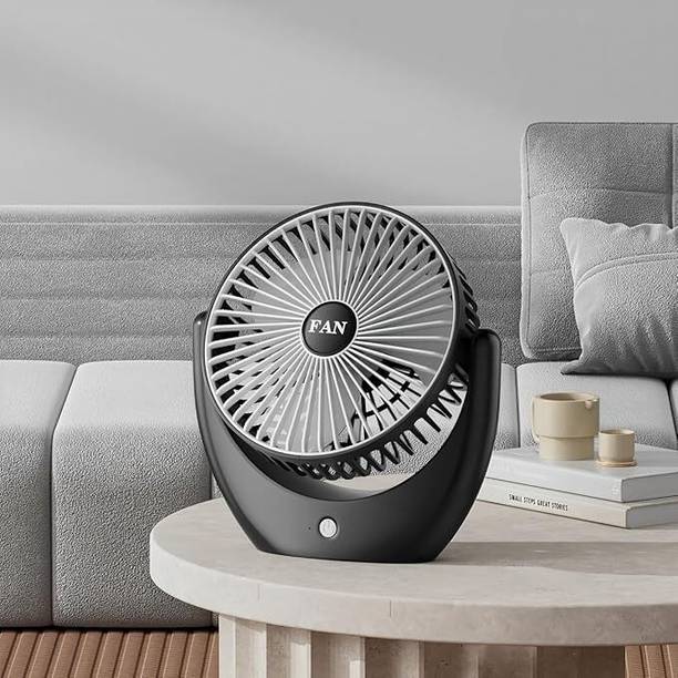 Sasimo Rechargeable 1800 mAh Desk Fan, Portable USB-Powered Quiet Table Fan 3 Blade Clip Fan Cooling Mini Hanging And Clip Table Fan Portable_2025 USB Fan