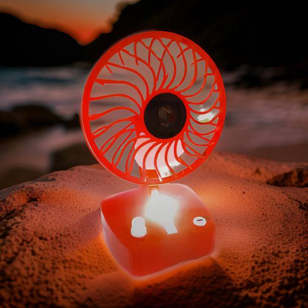 YAROH Mini Ac Cooler Rechargeable Cool Fan Portable (USB Fan) With LED Light_LLL368 Trendy Rechargeable Fan Light Weight Mini Fan_A467467 USB Fan