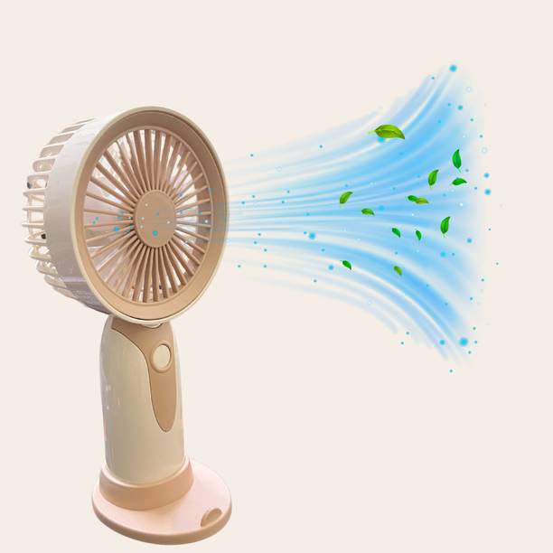 WOYR Premium Quality 3 Speed Rechargeable Portable Mini Fan for Home,Office,Desk Portable Fan|Mini Fan Electric with 500 MAH Lithium Battery|Small Fan Rechargeable Fan
