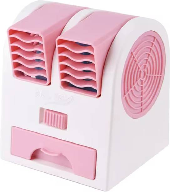 gvv Mini USB Air Cooler Portable Battery Cooling Fan for Home Portable Mini AC USB Battery Operated Air Conditioner USB Air Cooler