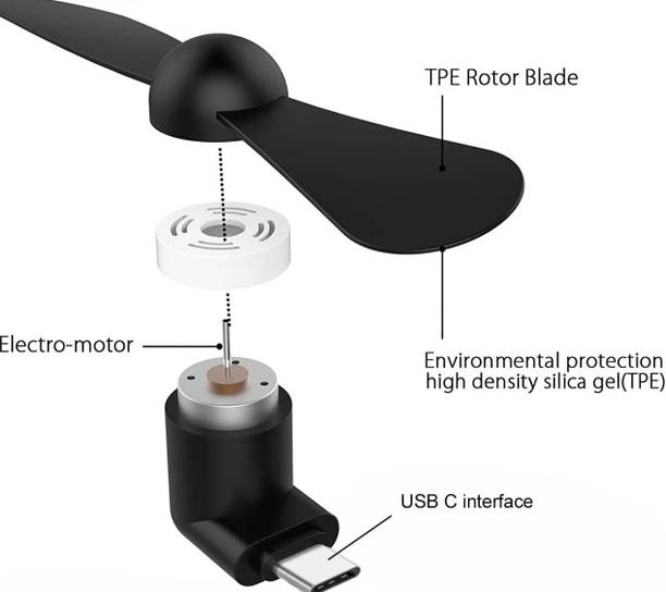 SGM Type-C Personal USB Mini Fan 409 for Android Cell Phones USB mini Fan most selling portable mini fan 409 type-C gadget for all mobiles USB Fan