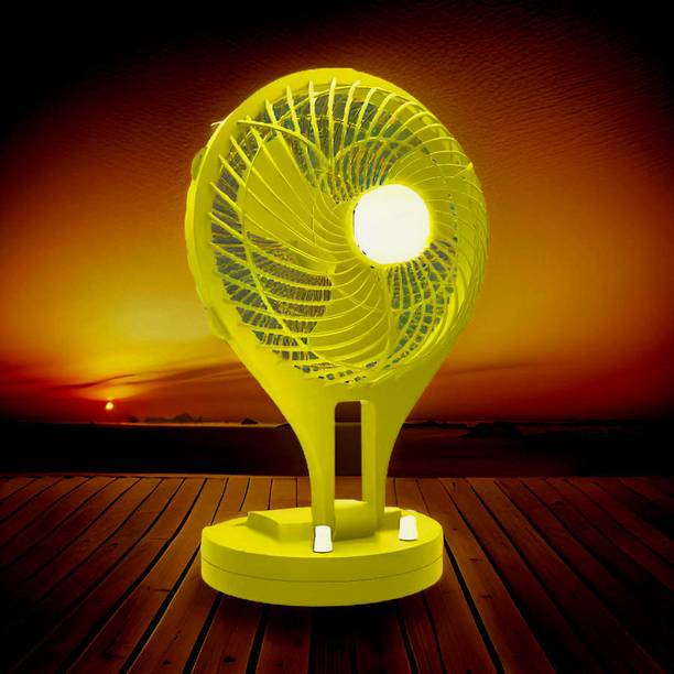 FRONY Mini Ac Cooler Rechargeable Wave Fan Portable (USB Fan) With LED Light_VXT230 Trendy Rechargeable Fan Light Weight Mini Fan_QS230 USB Fan