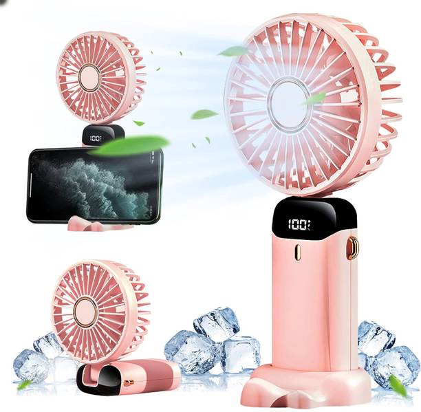 Sasimo Mini Handheld Fan, Portable Fan USB Rechargeable, Small Pocket Fan Cooling Mini Portable Hand Fan 3 Speed mode Build-in Battery Rechargeable-Fan USB Fan