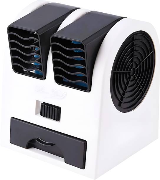 Apricot Solutions VMS-F001 Mini Portable Cooling Air Cooler with Water Tank, Quiet Operation USB & Battery Powered USB Air Cooler