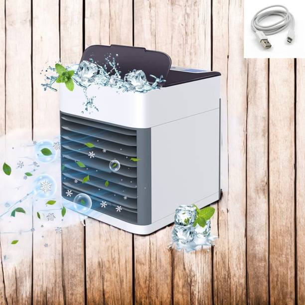 KRITAM Mini Portable Small Air Conditioner Water Air Cooler Mini Cooling Fan Laptop Cooler