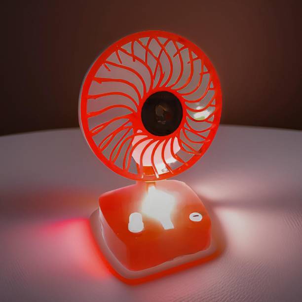 FRONY Mini Ac Cooler Rechargeable Cool Fan Portable (USB Fan) With LED Light_VVV456 Trendy Rechargeable Fan Light Weight Mini Fan_BC456 USB Fan