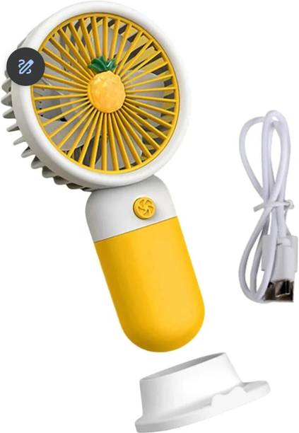 bhart Rechargable Fan Tabletop Air Cooling Toll For Home. Battery Powerd Small Fan Handled Cute Mini USB Rechargable Portable Cooling Fan Personal Mini Fan Rechargeable Fan