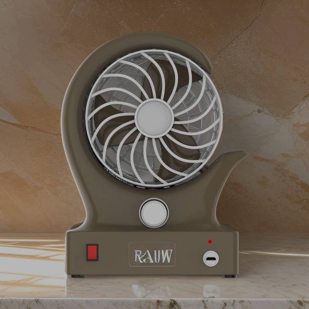 FRONY Mini Ac Cooler Rechargeable Wind Fan Portable (USB Fan) With LED Light_MMM265 Trendy Rechargeable Fan Light Weight Mini Fan_265C265 USB Fan