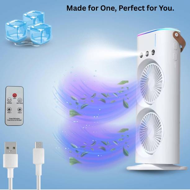 Melbon Multi purpose Fan Fancy Personal Foldable Portable Desk Table Cooling Portable Double Ended USB Air Cooler