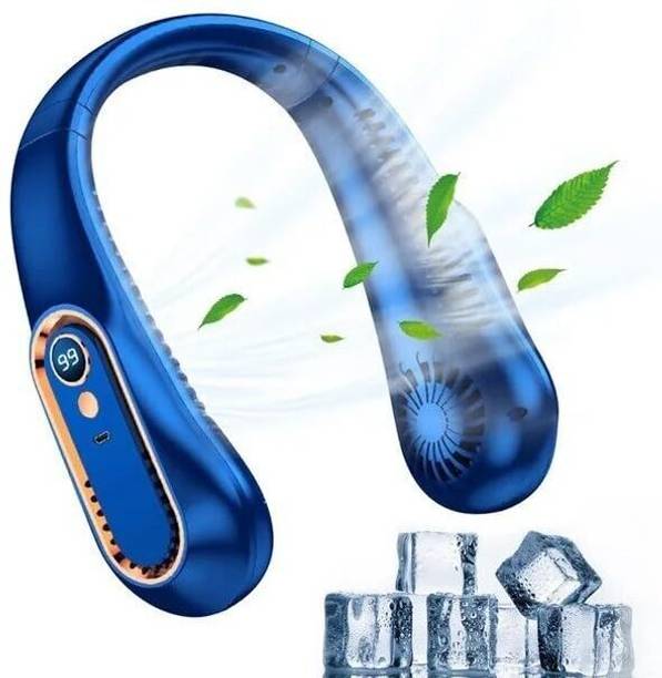 Vozica Fast Cooling Fan Portable , Hands-Free Bladeless Rechargeable Neck USB Fan