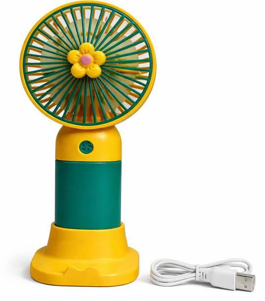 shivora Portable Mini USB Rechargeable Handheld Fan with Detachable Base Portable Mini USB Rechargeable Handheld Fan with Detachable Base USB Fan