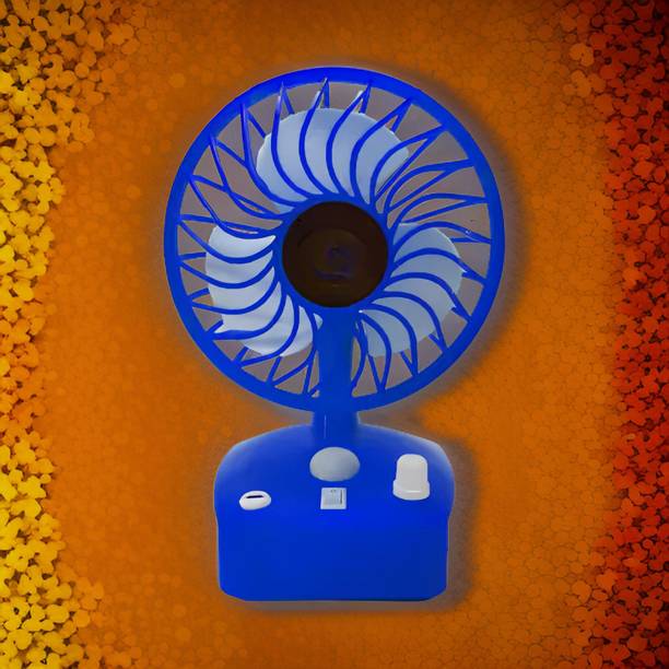 FRONY Mini Ac Cooler Rechargeable Cool Fan Portable (USB Fan) With LED Light_JJJ444 Trendy Rechargeable Fan Light Weight Mini Fan_BC444 USB Fan