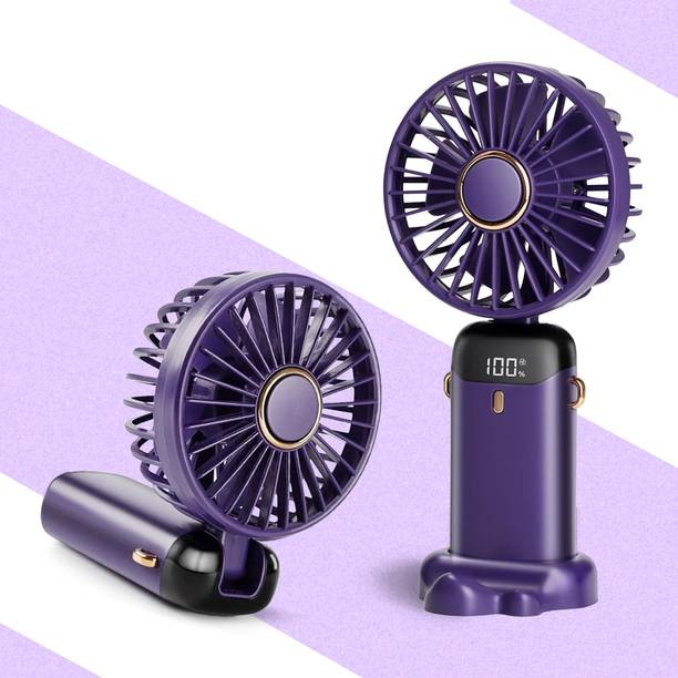 Vease Mini Portable Fan with LED Display, Rechargeable, Fast Charge, Travel-Friendly VMF-15 USB Air Cooler