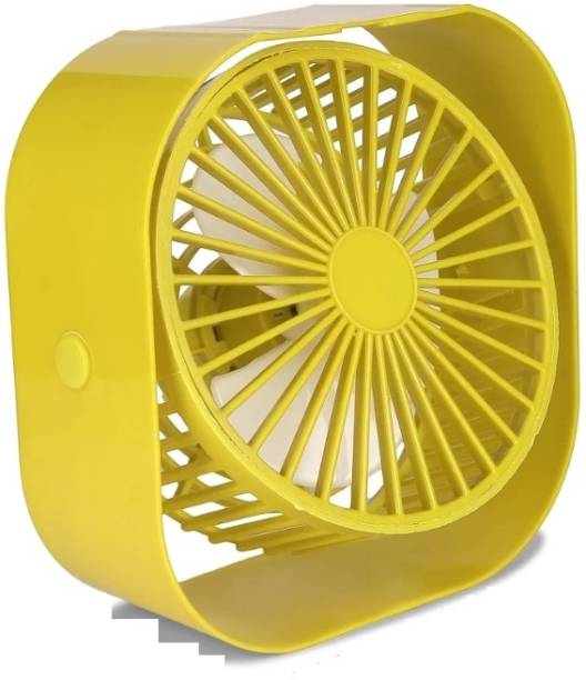 JAIN ELECTRONICS 360° Rotate Electronic Mini Portable USB Table Fan Air Cooler Handy Rechargeable Car Indoor Outdoor Fan High Speed Cooler Home Office kitchen Desk Travel Handy USB Fan