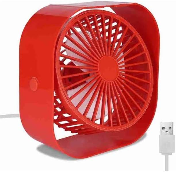 JAIN ELECTRONICS USB Electronic Mini Portable Table Fan Air Cooler Handy Rechargeable 360° Rotate Fan Indoor Outdoor High Speed Cooler Home Office Car kitchen Desk Travel Handy USB Fan