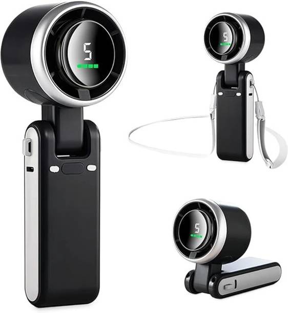 LUXOVIA Portable and foldable mini fan BLACK-FN-01 USB Fan, USB Cable, USB Air Cooler, Rechargeable Fan