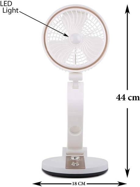 YOZO Foldable Personal Portable Desk Table Cooling Fan Rechargeable Mini USB Charger Rechargeable Table Fan You Can Also use Directly Fan Power Bank Desk Fan USB Fan, Rechargeable Fan