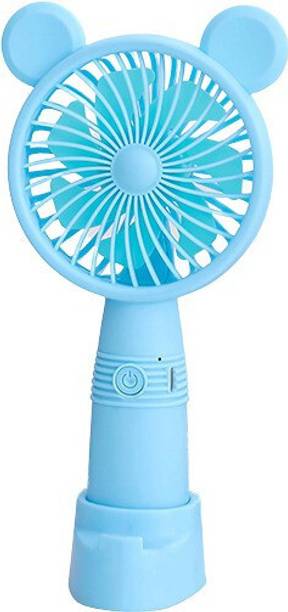 MM telecom M3 (RECHARGEABLE PORTABLE USB FAN) With Mobile Stand, 1200mAh Battery Rechargeable Fan